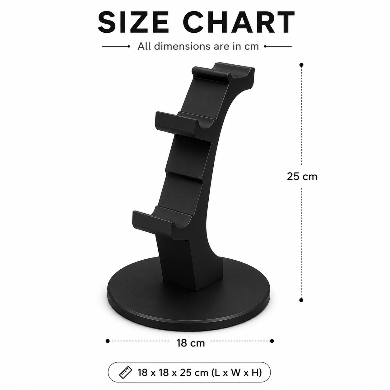 Gamer Nest Pro – PS5 Dual Sense Controller & Headphone Stand