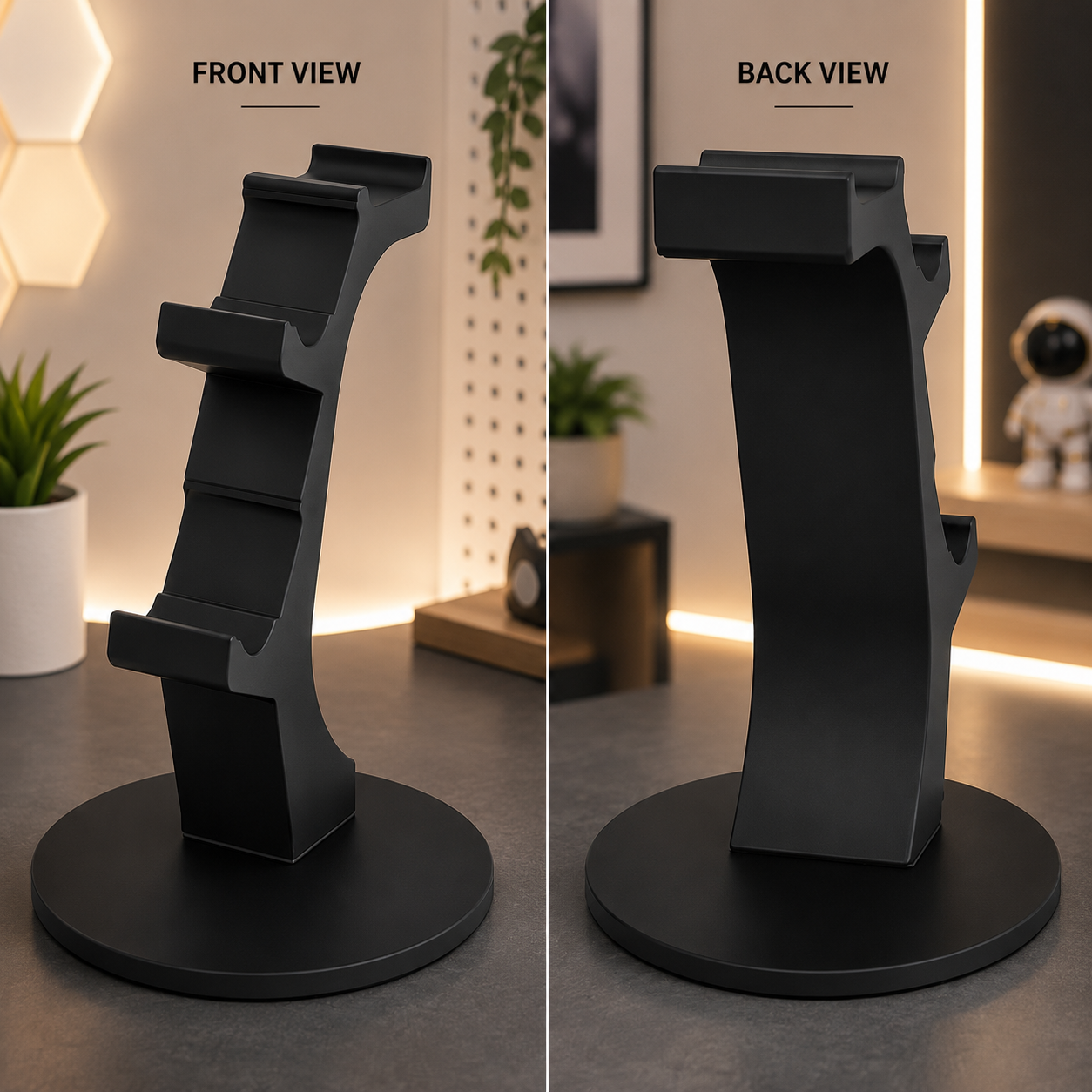 Gamer Nest Pro – PS5 Dual Sense Controller & Headphone Stand