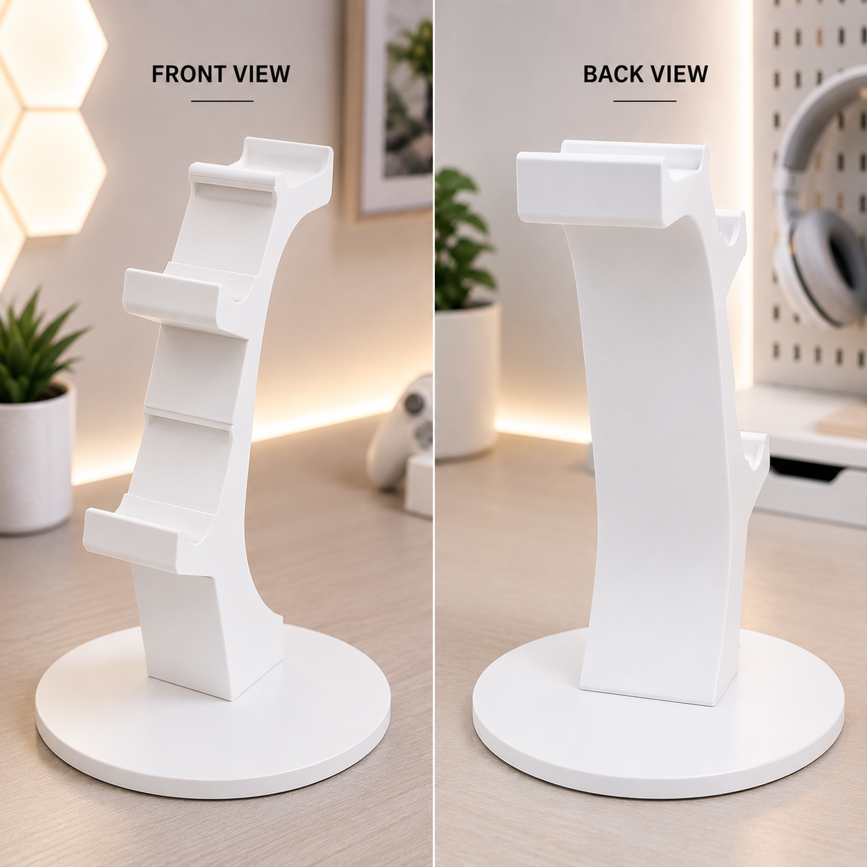 Gamer Nest Pro – PS5 Dual Sense Controller & Headphone Stand