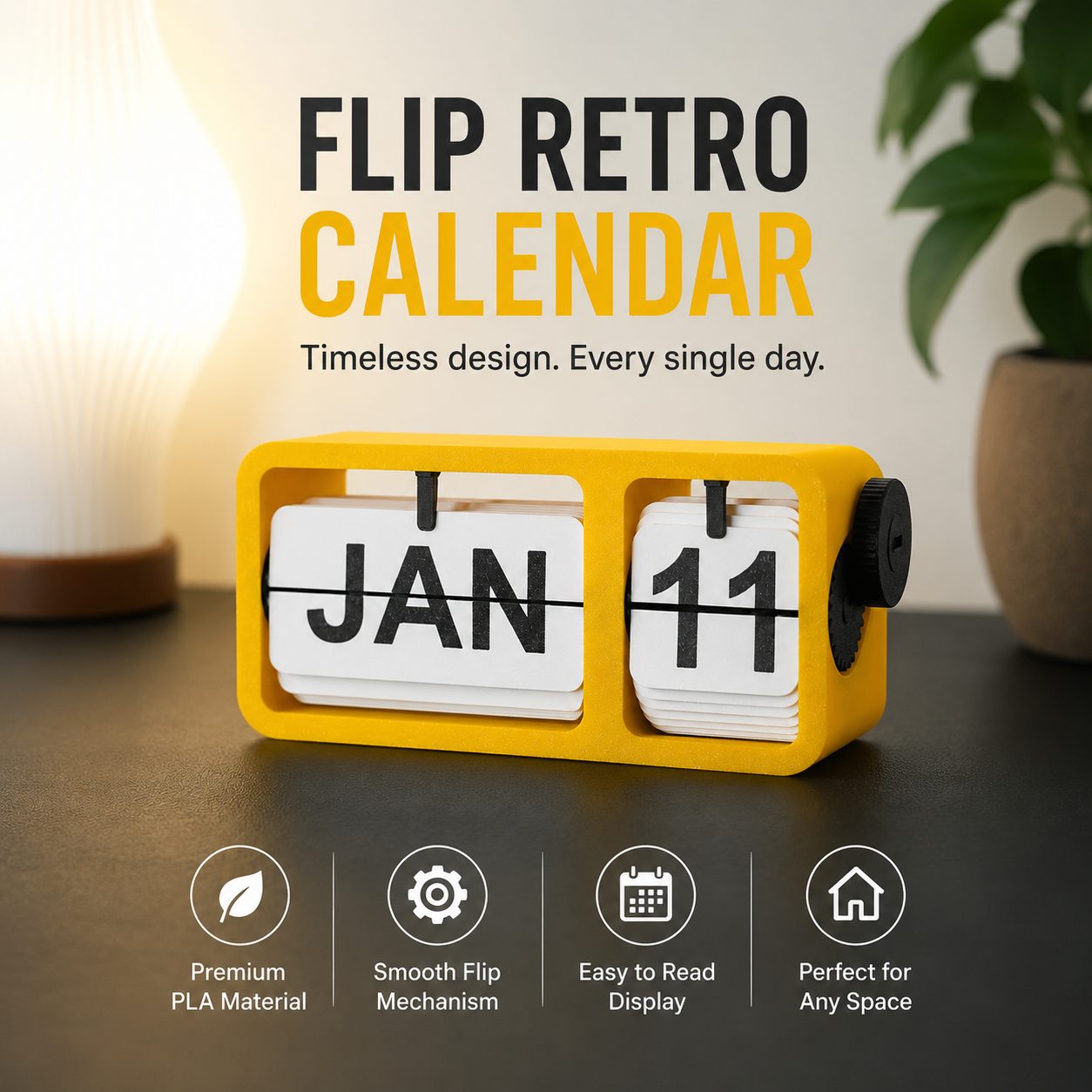 Retro Flip Calendar